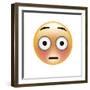 Emoji Big Eye Shock-Ali Lynne-Framed Giclee Print