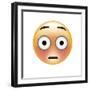 Emoji Big Eye Shock-Ali Lynne-Framed Giclee Print