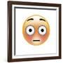 Emoji Big Eye Shock-Ali Lynne-Framed Giclee Print