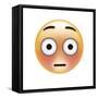 Emoji Big Eye Shock-Ali Lynne-Framed Stretched Canvas