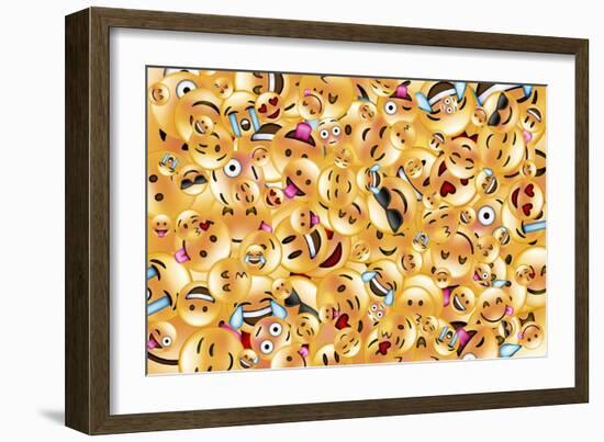 Emoji Big Scramble-Ali Lynne-Framed Giclee Print