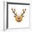 Emoji Big Smile Reindeer-Ali Lynne-Framed Giclee Print