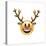 Emoji Big Smile Reindeer-Ali Lynne-Stretched Canvas