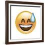 Emoji Big Smile Sweat-Ali Lynne-Framed Giclee Print