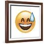 Emoji Big Smile Sweat-Ali Lynne-Framed Giclee Print