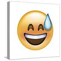 Emoji Big Smile Sweat-Ali Lynne-Stretched Canvas