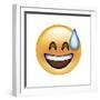 Emoji Big Smile Sweat-Ali Lynne-Framed Giclee Print