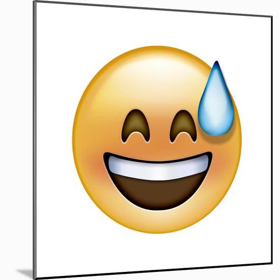 Emoji Big Smile Sweat-Ali Lynne-Mounted Giclee Print