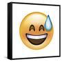 Emoji Big Smile Sweat-Ali Lynne-Framed Stretched Canvas