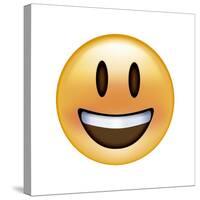 Emoji Big Smile-Ali Lynne-Stretched Canvas