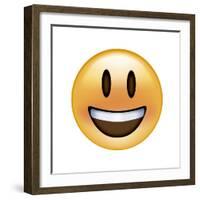 Emoji Big Smile-Ali Lynne-Framed Giclee Print