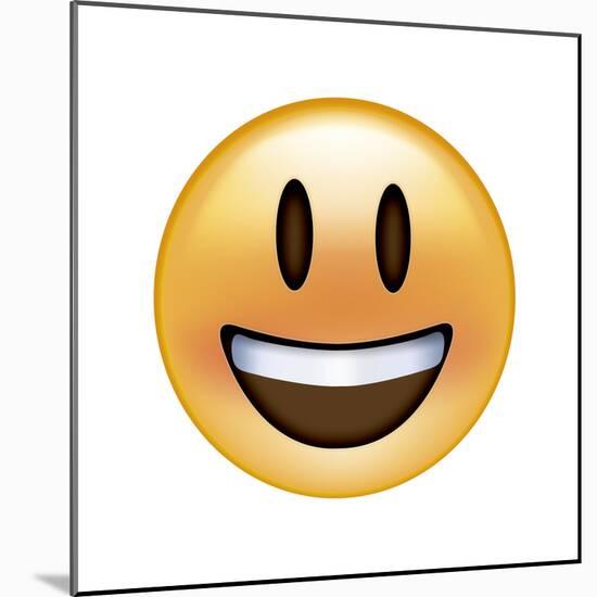 Emoji Big Smile-Ali Lynne-Mounted Giclee Print