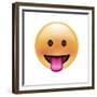 Emoji Circle Eye Blah-Ali Lynne-Framed Giclee Print