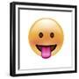 Emoji Circle Eye Blah-Ali Lynne-Framed Giclee Print