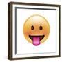 Emoji Circle Eye Blah-Ali Lynne-Framed Giclee Print