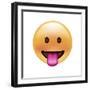 Emoji Circle Eye Blah-Ali Lynne-Framed Giclee Print