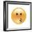 Emoji Circle Eye Kiss-Ali Lynne-Framed Giclee Print