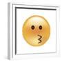 Emoji Circle Eye Kiss-Ali Lynne-Framed Giclee Print