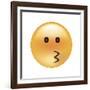 Emoji Circle Eye Kiss-Ali Lynne-Framed Giclee Print