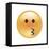 Emoji Circle Eye Kiss-Ali Lynne-Framed Stretched Canvas