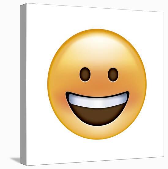 Emoji Circle Eye Smile-Ali Lynne-Stretched Canvas