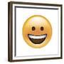 Emoji Circle Eye Smile-Ali Lynne-Framed Giclee Print