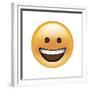 Emoji Circle Eye Smile-Ali Lynne-Framed Giclee Print