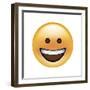 Emoji Circle Eye Smile-Ali Lynne-Framed Giclee Print