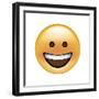 Emoji Circle Eye Smile-Ali Lynne-Framed Giclee Print