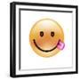 Emoji Circle Eye Yummy-Ali Lynne-Framed Giclee Print