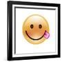 Emoji Circle Eye Yummy-Ali Lynne-Framed Giclee Print