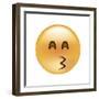 Emoji Crescent Eye Kiss-Ali Lynne-Framed Giclee Print