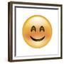 Emoji Crescent Eye Smile-Ali Lynne-Framed Giclee Print