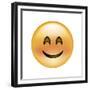 Emoji Crescent Eye Smile-Ali Lynne-Framed Giclee Print