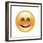 Emoji Crescent Eye Smile-Ali Lynne-Framed Giclee Print