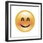 Emoji Crescent Eye Smile-Ali Lynne-Framed Giclee Print