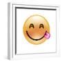 Emoji Crescent Eye Yummy-Ali Lynne-Framed Giclee Print