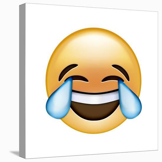 Emoji Cry Laugh-Ali Lynne-Stretched Canvas