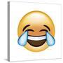 Emoji Cry Laugh-Ali Lynne-Stretched Canvas