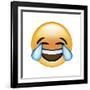 Emoji Cry Laugh-Ali Lynne-Framed Giclee Print