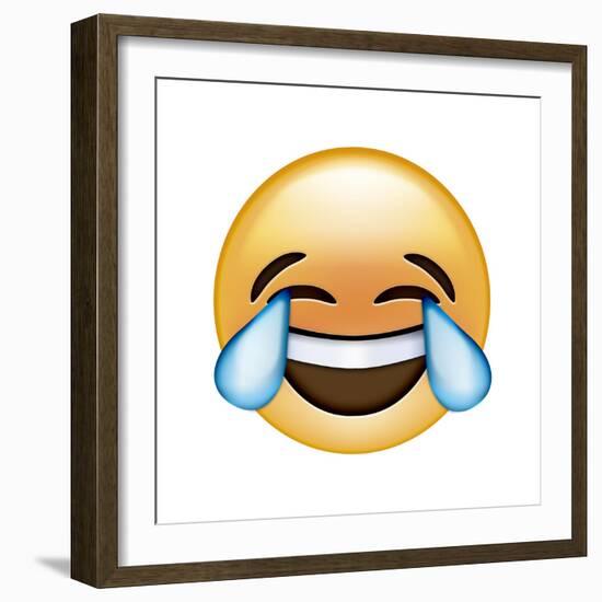 Emoji Cry Laugh-Ali Lynne-Framed Giclee Print