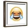 Emoji Cry Laugh-Ali Lynne-Framed Giclee Print