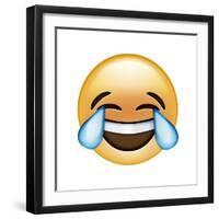 Emoji Cry Laugh-Ali Lynne-Framed Giclee Print