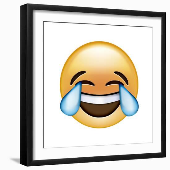 Emoji Cry Laugh-Ali Lynne-Framed Giclee Print