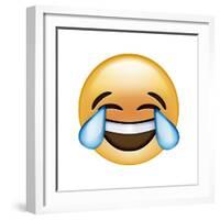 Emoji Cry Laugh-Ali Lynne-Framed Giclee Print