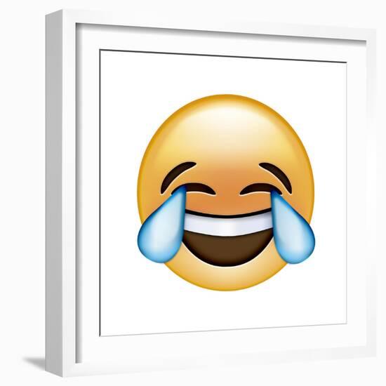 Emoji Cry Laugh-Ali Lynne-Framed Giclee Print