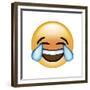Emoji Cry Laugh-Ali Lynne-Framed Giclee Print