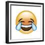 Emoji Cry Laugh-Ali Lynne-Framed Giclee Print