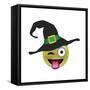 Emoji One Eye Witch-Ali Lynne-Framed Stretched Canvas