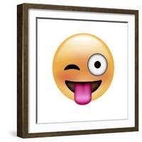 Emoji One Eye-Ali Lynne-Framed Giclee Print